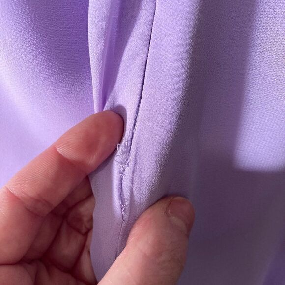 Blush Lavender Sweetheart Neckline Embellished Gown - Picture 15 of 16